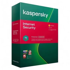 Logiciel antivirus Kaspersky Internet Security, licence pour 1 an et 1 ordinateur, compatible Mac/Linux/PC Server, clé mondiale en stock - Product Image 1