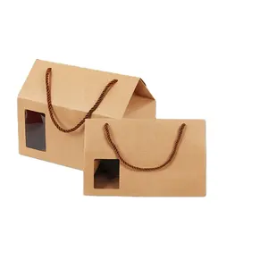 房屋形状盒棕色瓦楞牛皮纸中国礼品包装定制4819600000可回收清漆接受