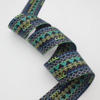 Bandes de sangle personnalisées en polyester/nylon à transfert thermique, avec feuille d'argent chromée, résistantes aux UV, pour accessoires technologiques et enveloppes de gadgets