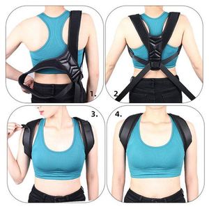 Professional Breathable <b>Back</b> <b>Brace</b> Lumbar <b>Back</b> Support Belt Straightener Posture Corrector for Women Men - Product Image 6