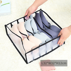 Boîte de rangement en maille d'usine, boîte de rangement non tissée pour sous-vêtements, organisateur de chaussettes pliable, rangement en tissu - Product Image 6