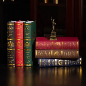 Decorazione per Soggiorno in Stile Retrò Europeo, Ornamenti Creativi a Forma <span class=keywords><strong>di</strong></span> Libro in Carta, Accessori Moderni per <span class=keywords><strong>Libri</strong></span> - Product Image 3
