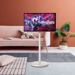 Hareketli Lcd kablosuz dokunmatik ekran Android Lg Android 21.5 inç Tv standı Me 27 24 inç