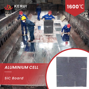 KERUI 1600 ℃   <span class=keywords><strong>Plaque</strong></span> en carbure de silicium (SiC) fritté RSIC pour fours réfractaires avec trous – Prix pour bain d'électrolyse d'alumine - Product Image 3