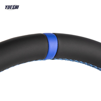 Volant sport bleu personnalisé en cuir pour BMW E70 E71 E83 E84 E85E81 E82 E87 E88 E89 E90 E91 E92 E93 entièrement en cuir