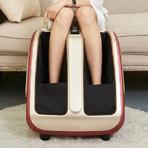 Masseur électrique pour les pieds et les jambes avec rouleaux profonds pour les tissus, pression d'air, <span class=keywords><strong>circulation</strong></span> <span class=keywords><strong>sanguine</strong></span>, entièrement enveloppé, mince et embellissant, avec fonction chauffante - Product Image 1