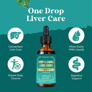 Complément alimentaire naturel pour la santé du foie, marque privée OEM, 60 ml, gouttes liquides détoxifiantes pour nettoyer en profondeur le foie avec du chardon-marie - Product Image 3