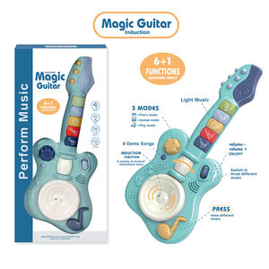 لعبة أطفال موسيقية تعليمية مبكرة ، غيتار إلكتروني مع ضوء - Product Image 3