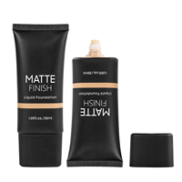 Sunscreen Matte Finish Tahan Air 10 Warna Pelembap Bebas Minyak Foundation Cair Kontur