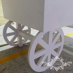Lovely White <strong>Sweet</strong> <strong>Cart</strong> BABY Shower Candy <strong>Cart</strong> Design Made by Occasions Furniture - Product Image 5