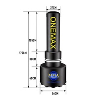 MMA ONEMAX Sac de frappe lourd sur pied Logo en cuir PU personnalisé pour la boxe Taekwondo Muay Thai Équipement d'exercice 2023