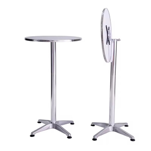 Artículo caliente de diseño moderno 60*144cm adecuado para taberna <span class=keywords><strong>terraza</strong></span> <span class=keywords><strong>plegable</strong></span> conveniente <span class=keywords><strong>mesa</strong></span> de aluminio impermeable - Product Image 2