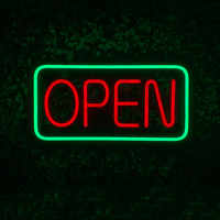 Enseigne lumineuse LED néon alimentée par USB, texte et graphiques personnalisés, acrylique imperméable, enseigne ouverte pour la maison, les magasins, les bars