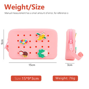 Bolsa de Silicona con Orificios para Monedas, Diseño de Dibujos Animados, Rectangular, al por Mayor - Product Image 4