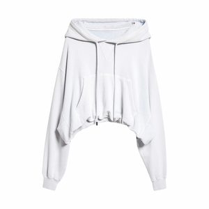 Sudadera con capucha transpirable con estampado de lana de algodón con dobladillo, sudadera forrada con cordón de Boutique personalizada, hombros caídos, lavado ácido, tinte de corbata - Product Image 1