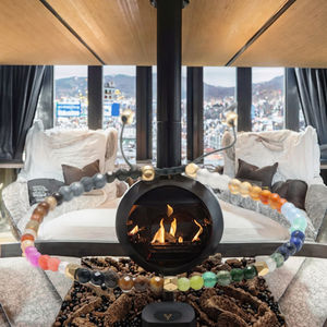 Bracelet porte-bonheur chakra, pierre précieuse, perles arc-en-ciel, cristal de 3 mm, strass, tissé à la main, plaqué or, style bohème, unisexe - Product Image 3