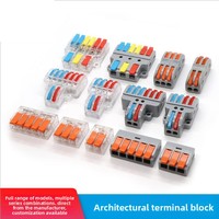 Farbige Hebel 2-in-2-Wege-Steckverbinder Schnellanschluss-Klemmenblock Automotive 32A 250V 0,08-4mm² Kabelverbindung