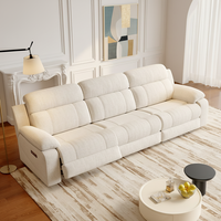 Ensemble de canapés inclinables modernes 3 places en tissu gris, fonction Zero Wall Motion, mobilier de salon, offre d'achat en gros