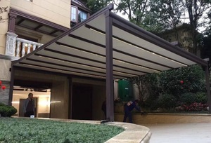 Pergola à toit rétractable en PVC 3*3 6*6 Multifonctionnelle Bioclimatique avec lames orientables Auvent de jardin Pergola - Product Image 3