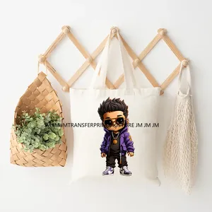 Adesivi Termotrasferibili DTF Lavabili Pronti da Applicare <span class=keywords><strong>per</strong></span> Felpe con Citazioni Religiose 'Blessed Trust God Pray' e 'Black Girl' - Product Image 5