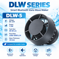 Pompe à Ondes Bluetooth Jebao Jecod DLW-5 pour Aquarium, Contrôle par Application, Pompe à Eau Intelligente Silencieuse en Plastique pour Aquarium d'Eau Salée