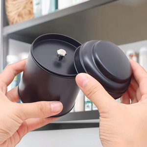 Barattoli <span class=keywords><strong>di</strong></span> <span class=keywords><strong>latta</strong></span> in metallo personalizzati per caffè per uso alimentare tondino da tè imballaggio ermetico <span class=keywords><strong>contenitori</strong></span> in scatola <span class=keywords><strong>di</strong></span> <span class=keywords><strong>latta</strong></span> con doppio coperchi - Product Image 1