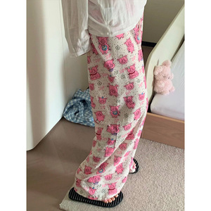 Nuevos Pantalones de Pijama de Pony de Dibujos Animados Coloridos y Lindos, Pantalones Largos Sueltos de Verano con Diseño de Conejo y Gatito para Fiesta, Pijamas para Mujer, Ropa de Fiesta para Proveedores - Product Image 4