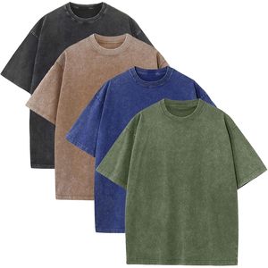 T-shirts Oversize Homme Keepsowing – Effet Délavé Acide, Coupe Ample, Style Vintage, Manches Courtes, Streetwear Décontracté en Coton Jersey Anti-UV - Product Image 1