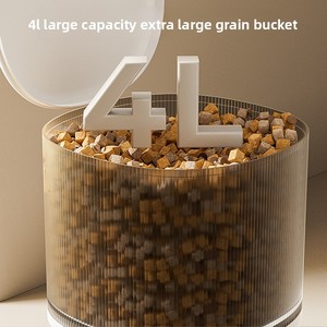 Slimme draagbare op batterijen werkende automatische slimme timer-gebaseerde kwantitatieve afstandsbedienbare voederautomaat met afneembare bak voor katten en honden - Product Image 2