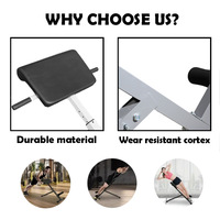 Banc d'entraînement abdominal réglable et pliable en métal, chaise romaine pour exercices d'hyperextension, entraînement abdominal et dorsal à domicile