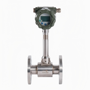 เครื่องวัดอัตราการไหลอุณหภูมิอุตสาหกรรมที่มีความเสถียรสูง 4-20mA HART พร้อมจอแสดงผลดิจิตอลสำหรับอากาศ - Product Image 1