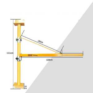 कार्यशाला मंजिल के लिए 2024 जिन यांग यांग हू उच्च गुणवत्ता वाली दीवार पर पोर्टेबल कैंटीलीवर आर्म जिब क्रेन - Product Image 5