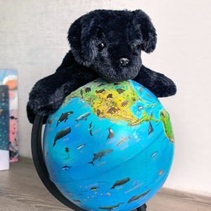 Peluche <span class=keywords><strong>de</strong></span> Perro Negro, Peluche <span class=keywords><strong>de</strong></span> Cachorro Suave y Adorable, Peluche Realista, Regalo para Niños, Fabricante <span class=keywords><strong>de</strong></span> Peluches Personalizados - Product Image 4