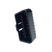 Conector OBD J1962 de 16 Pines, Color Negro, Macho, Adaptador OBD2 para Dispositivos OBDII ST-SOM-007A para SETOCONT