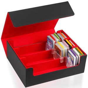 Boîte de rangement pour cartes à collectionner, boîte de rangement Dicewinder, boîte de rangement Dicewinder en cuir durable tout-en-un pour cartes de tarot, Pok-émon, TCG - Product Image 2