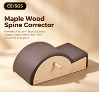 Correcteur de posture en bois d'érable de qualité commerciale MJD, équipement de Pilates, adapté à une utilisation en yoga en intérieur.