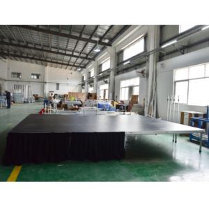 Scène extérieure légère en aluminium de 18 mm en contreplaqué, podium portable pour événements avec certification CE, montage facile, plateforme antidérapante - Product Image 1