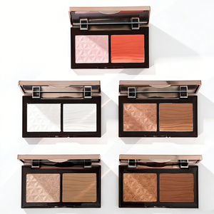 Paleta de Contorno e Iluminador 2 en 1 Personalizada, Paleta de Contorno Facial, <span class=keywords><strong>Bronceador</strong></span> e Iluminadores, Maquillaje - Product Image 1