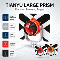 Large Survey Prism Compatible With Tianyu High Precision Reflective Target for Total Station Measuring Instrument