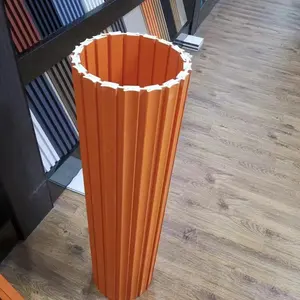 Nieuw Product Flexibele Pvc Wandpanelen Buigbare Houten Wandbekleding 3d Wandplaat Kan Cilinder Wikkelen