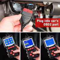 KW320 Motor de coche automotriz Smog Check OBD2 escáner de diagnóstico con un clic I/M VIN DTC