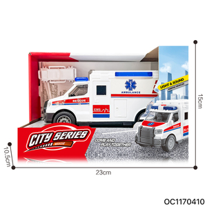 Vente en gros - Jouet <span class=keywords><strong>ambulance</strong></span> miniature à l'échelle 1:20 - Kit docteur - Nouveau modèle réaliste - Mini voiture de ville avec portes qui s'ouvrent, lumière et musique - Product Image 6