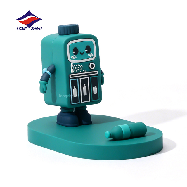 LZY 20 Years Factory Direct Custom Slogan Soft Rubber PVC Phone Holder Desktop Mobile Phone Stand for Business Office Giveaways