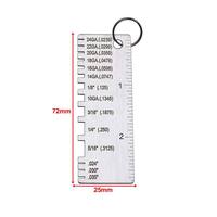 OEM/ODM Industrial Grade Stainless Steel Weld Inspection Ruler Thickness Gauge Measuring Tool for Machine Tools