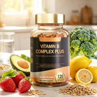 Capsules OEM 120 unités – Complexe de vitamines B 13-en-1 avec vitamines C, D3, K2 pour le soutien quotidien de la santé