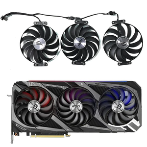 พัดลมการ์ดจอขนาด 95 มม. รุ่น CF1010U12S สำหรับเปลี่ยนใน <span class=keywords><strong>ASUS</strong></span> Rog Strix <span class=keywords><strong>RTX</strong></span> <span class=keywords><strong>3060</strong></span> 3070 3080 <span class=keywords><strong>Ti</strong></span> 3090 Gaming GPU Cooler และ RX 6700 - Product Image 1