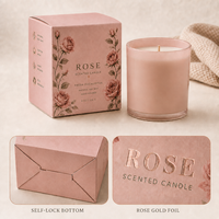 Boîtes à bougies personnalisées de luxe, emballage cadeau de Noël, petite boîte en papier