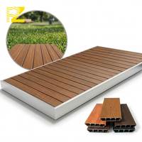 Planche de terrasse en aluminium alliage 6063-T5 haute résistance, résistante aux UV, antidérapante, à triple nervure, pour revêtement de sol extérieur