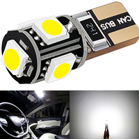 Großhandel 12V Auto Innen leuchten T10 194 LED Canbus 5050 5SMD W5w 921 Auto White Bulb Instrumenten lampe ZL153