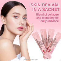 Boisson Solide au Collagène et Canneberge pour le Bien-être – Éclaircit la Peau, Illumine l'Éclat, Beauté des Cheveux et des Ongles, Détoxifiant, Milkshake au Collagène en Poudre
